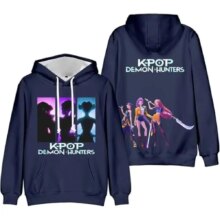KPop Demon Hunters Kawaii Printed Hoodie KPop Demon Hunters Kawaii Printed Hoodie