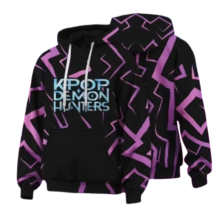 Kawaii Anime KPop Demon Hunters Printed Hoodie Kawaii Anime KPop Demon Hunters Printed Hoodie