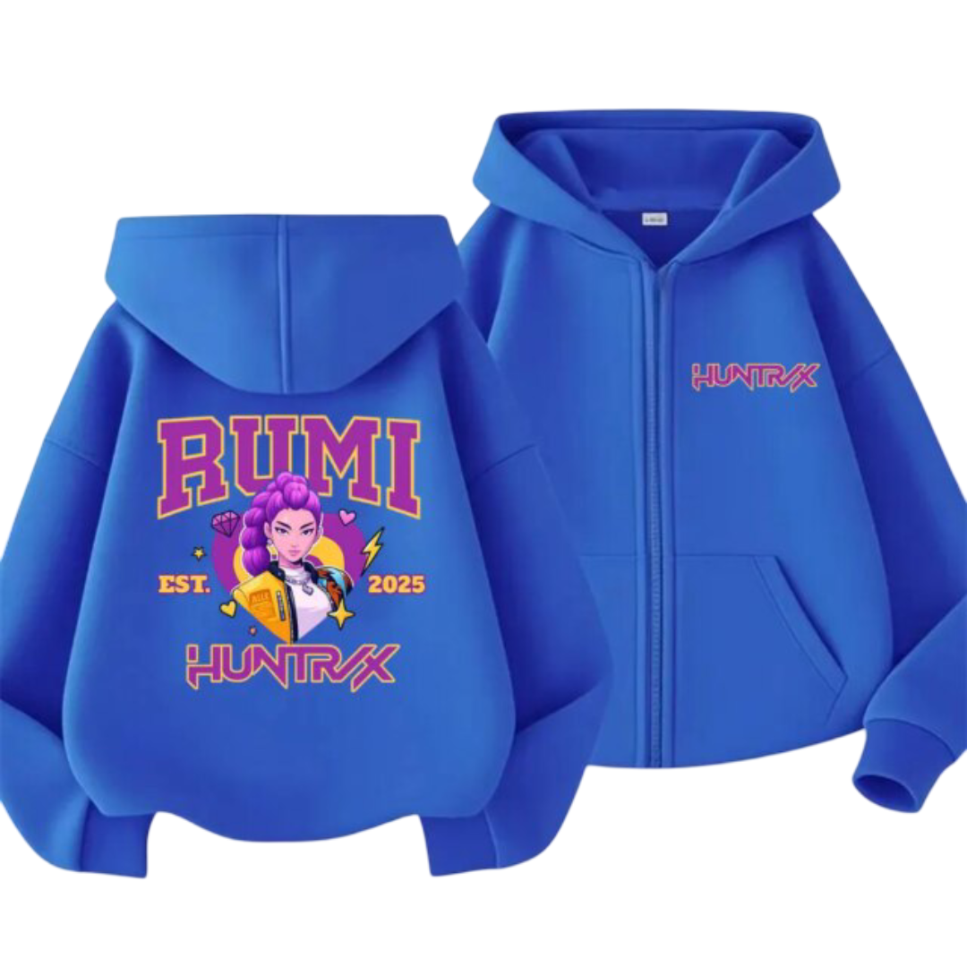 Kawaii KPop Demon Hunters Rumi Zipper Hoodie