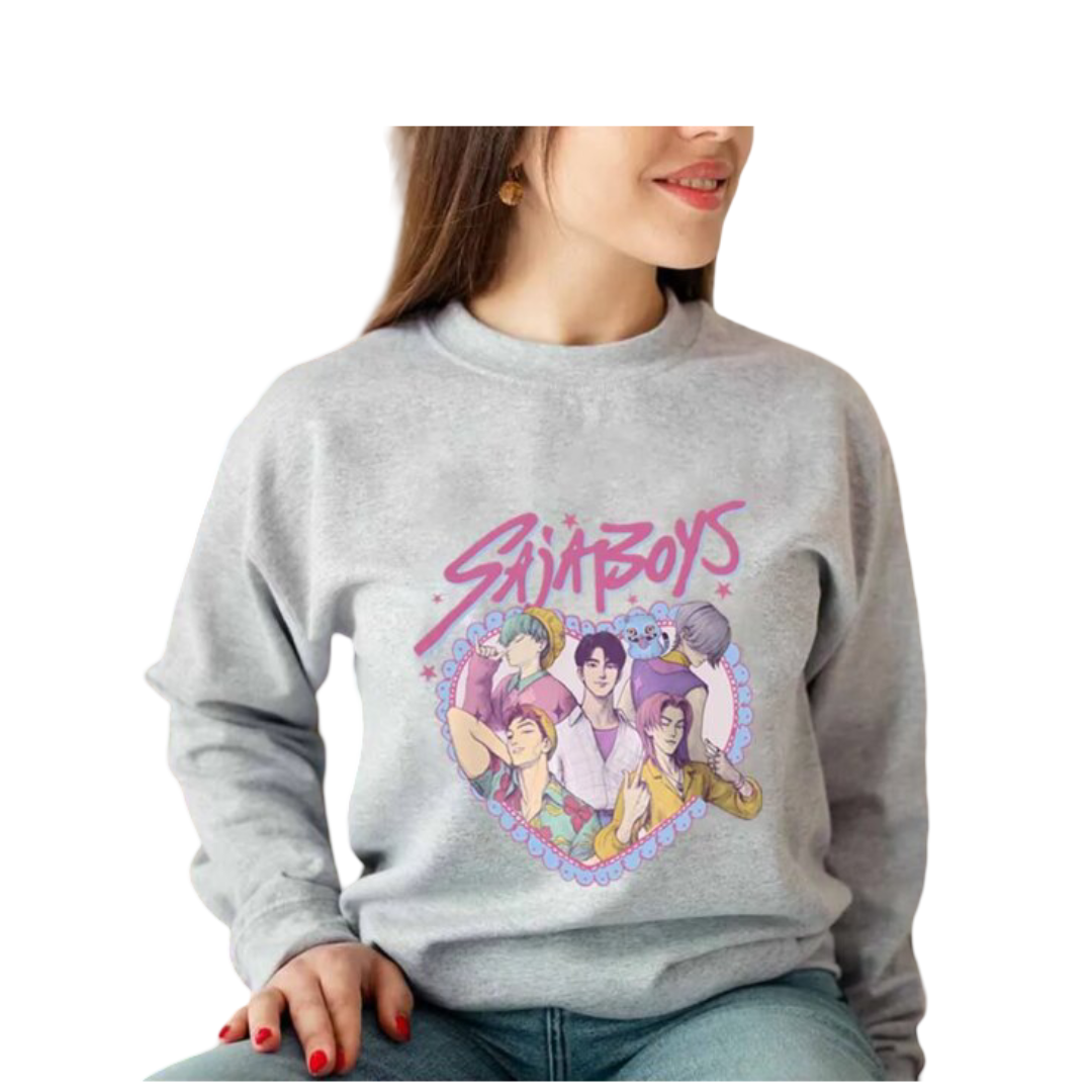 Kpop Demon Hunters Saja Boys Kawaii Sweatshirt 