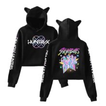Kawaii KPop Demon Hunters Saja Boys Hoodie With Ears Kawaii KPop Demon Hunters Saja Boys Hoodie With Ears