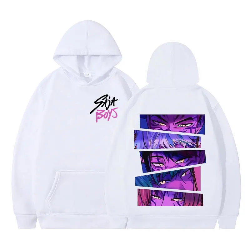 Kawaii Anime KPop Demon Hunters Saja Boys Long Sleeve Hoodie Kawaii Anime KPop Demon Hunters Saja Boys Long Sleeve Hoodie