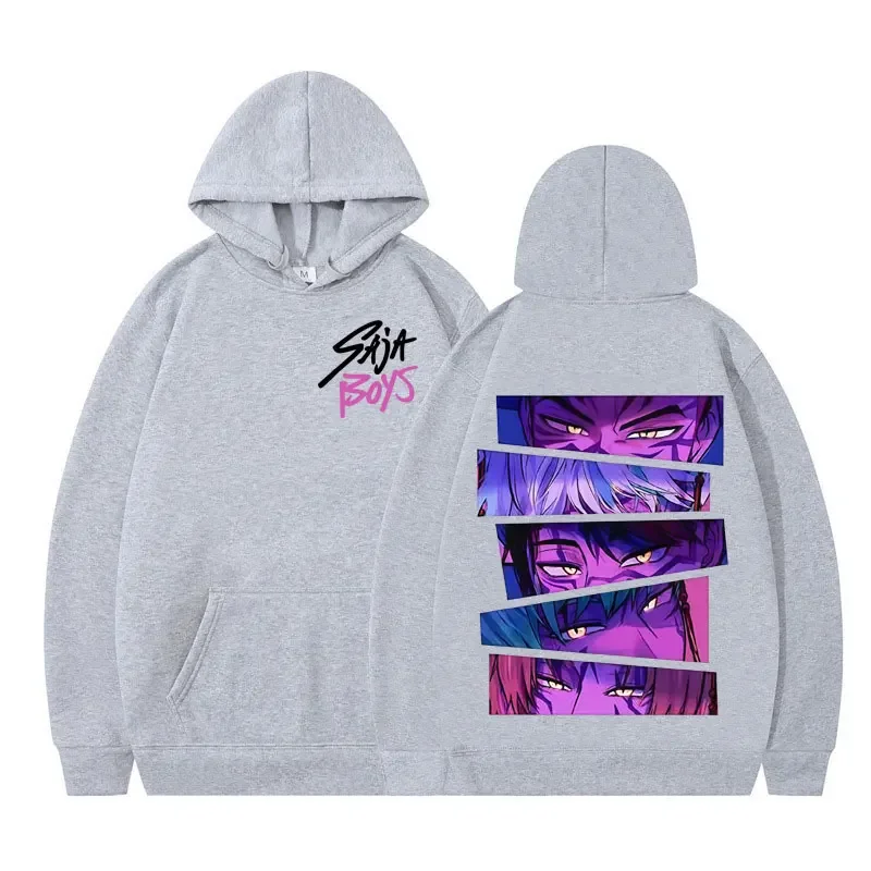 Kawaii Anime KPop Demon Hunters Saja Boys Long Sleeve Hoodie Kawaii Anime KPop Demon Hunters Saja Boys Long Sleeve Hoodie