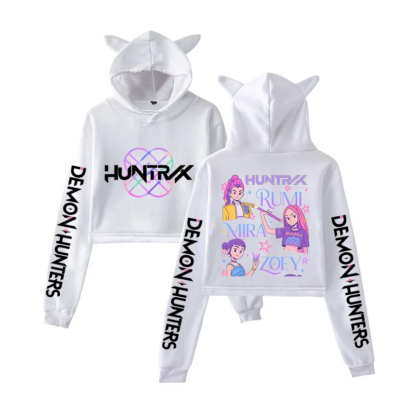 Kawaii KPop Demon Hunters Polyester Printed Hoodie