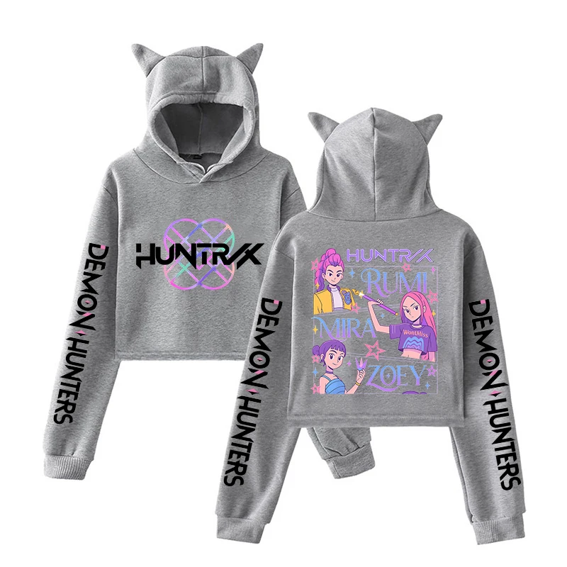 Kawaii KPop Demon Hunters Polyester Printed Hoodie