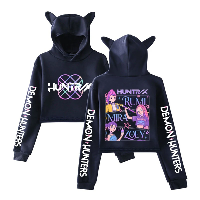 Kawaii KPop Demon Hunters Polyester Printed Hoodie
