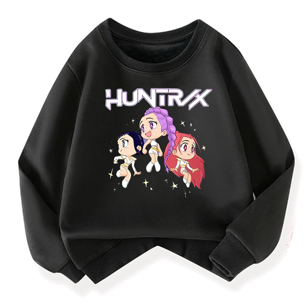 Kawaii KPop Demon Hunters Huntrix Polyester Hoodie