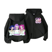 Kawaii Anime KPop Demon Hunters Zipper Hoodie Kawaii Anime KPop Demon Hunters Zipper Hoodie