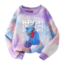 Anime Kawaii KPop Demon Hunters Derpy Tiger Kids Hoodie Anime Kawaii KPop Demon Hunters Derpy Tiger Kids Hoodie