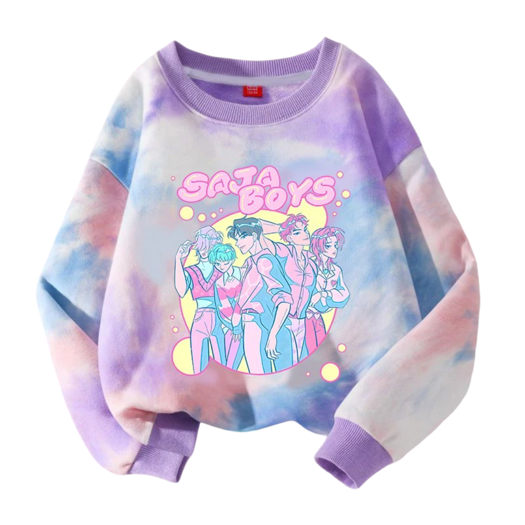 Kawaii Anime KPop Demon Hunters Kids Hoodie