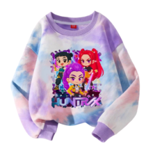 Anime KPop Demon Hunters Kawaii Kids Hoodie Anime KPop Demon Hunters Kawaii Kids Hoodie