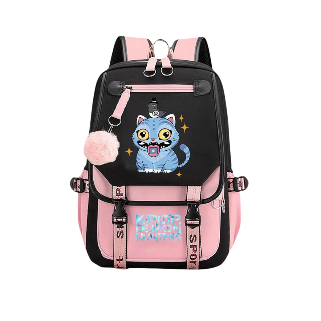 KPop Demon Hunters Derpy Tiger Waterproof Kawaii Backpack