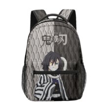 Kawaii Anime Demon Slayer Obanai Iguro Printed Backpack Kawaii Anime Demon Slayer Obanai Iguro Printed Backpack