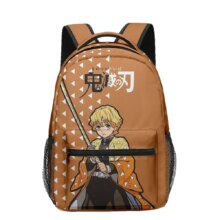 Kawaii Anime Demon Slayer Zenitsu Agatsuma Printed Backpack Kawaii Anime Demon Slayer Zenitsu Agatsuma Printed Backpack