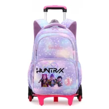 Kawaii Anime KPop Demon Hunters Trolley Schoolbag Kawaii Anime KPop Demon Hunters Trolley Schoolbag