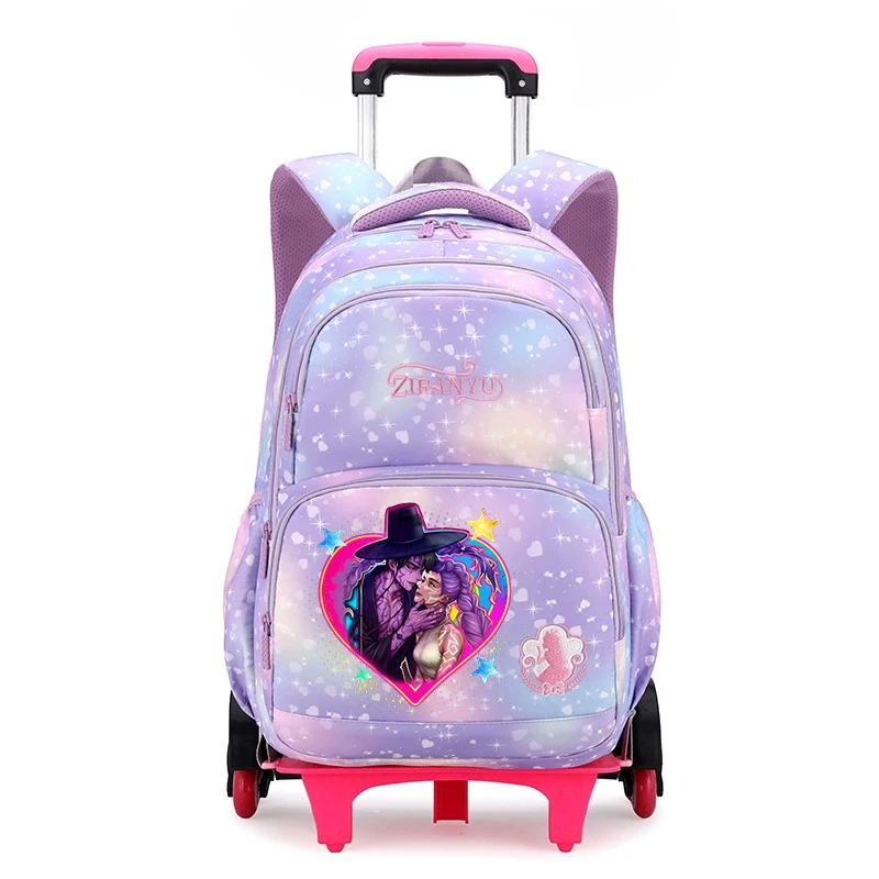 KPop Demon Hunters Trolley Kawaii Schoolbag