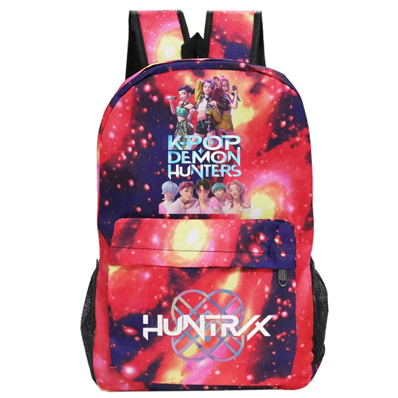 Anime KPop Demon Hunters Kawaii Waterproof Backpack