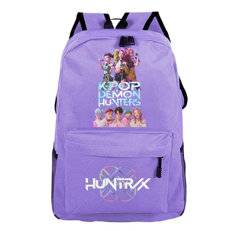 Kawaii KPop Demon Hunters Waterproof Schoolbag