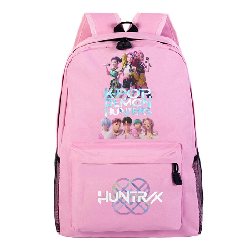 Anime KPop Demon Hunters Kawaii Waterproof Schoolbag
