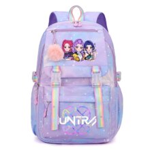Anime KPop Demon Hunters Backpack Fashion High-capacity Backpack with Cartoon Character Graphics Rucksack Children Birthday Gift Anime KPop Demon Hunters Backpack Fashion High-capacity Backpack with Cartoon Character Graphics Rucksack Children Birthday Gift