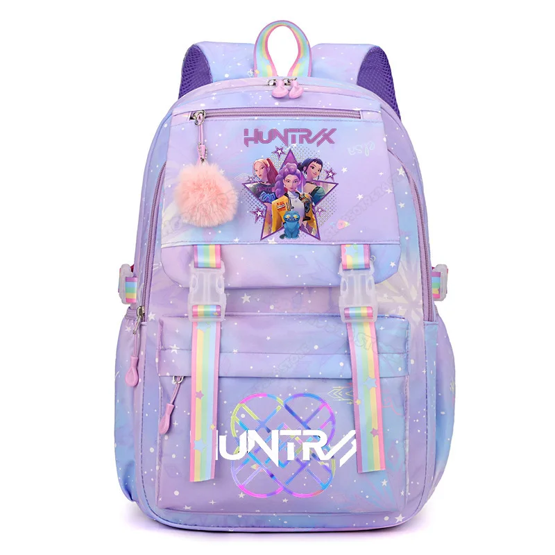Anime KPop Demon Hunters Kawaii Canvas Schoolbag