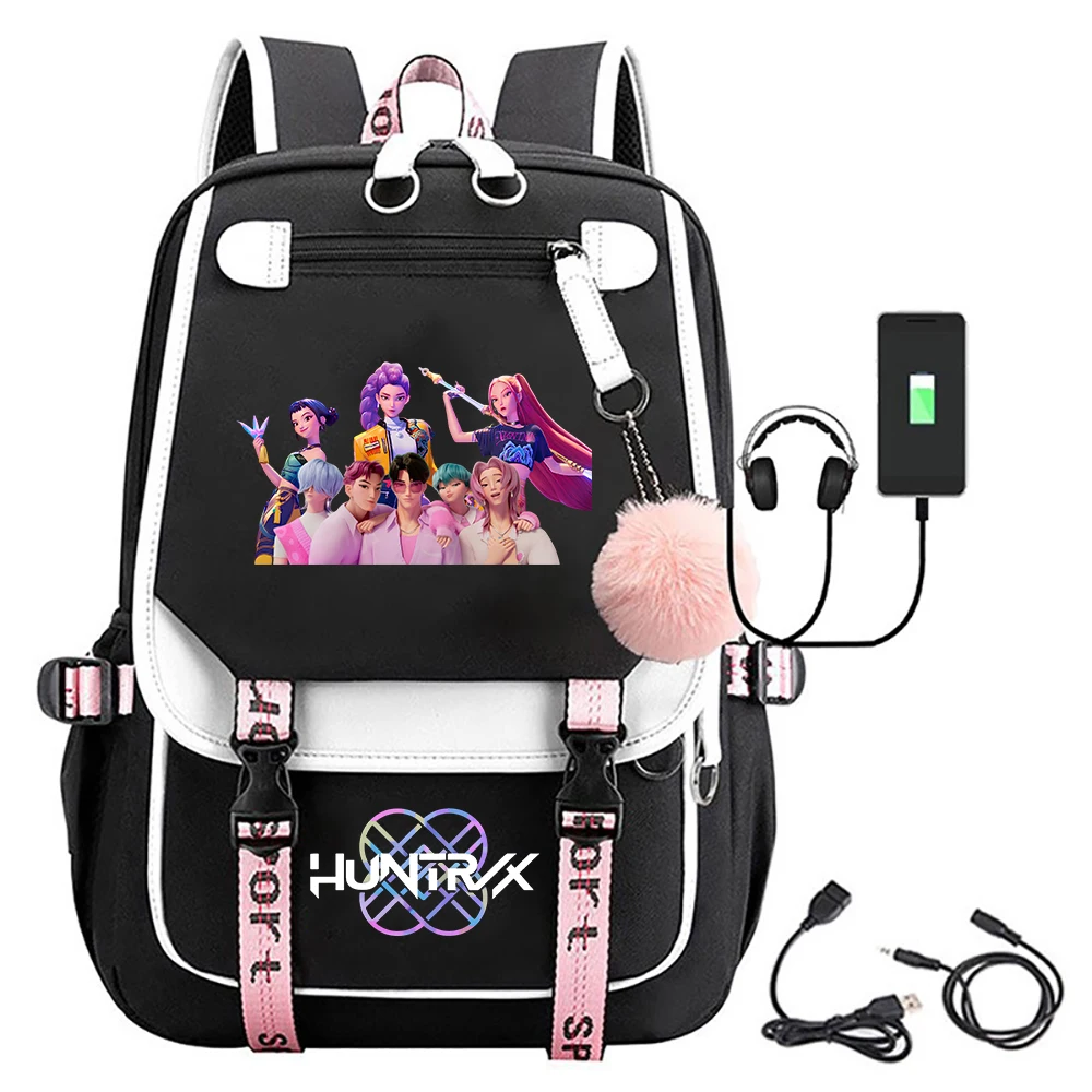 KPop Demon Hunters Saja Boys Huntrix Kawaii Backpack