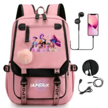 KPop Demon Hunters School Bags for Girls High Quality Laptop Knapsack Bag USB Charging Gift for Fans Fashion Bagpack College Bag KPop Demon Hunters School Bags for Girls High Quality Laptop Knapsack Bag USB Charging Gift for Fans Fashion Bagpack College Bag