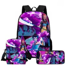 3Pcs/Set Kawaii Anime Character KPop Demon Hunters Backpack 3Pcs/Set Kawaii Anime Character KPop Demon Hunters Backpack