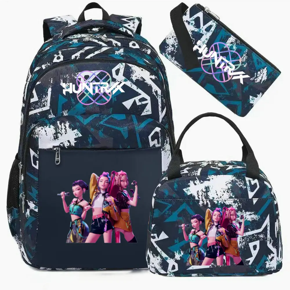 3Pcs Kawaii KPop Demon Hunters Backpack