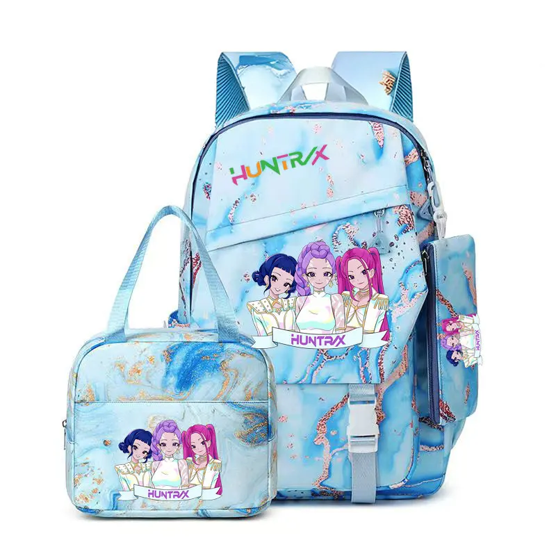 3Pcs/Set Kawaii Anime KPop Demon Hunters Character Backpack