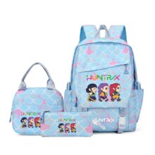 Kawaii 3Pcs KPop Demon Hunters Huntrix School Bag Kawaii 3Pcs KPop Demon Hunters Huntrix School Bag