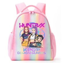 Kawaii KPop Demon Hunters Huntrix Rainbow Backpack Kawaii KPop Demon Hunters Huntrix Rainbow Backpack