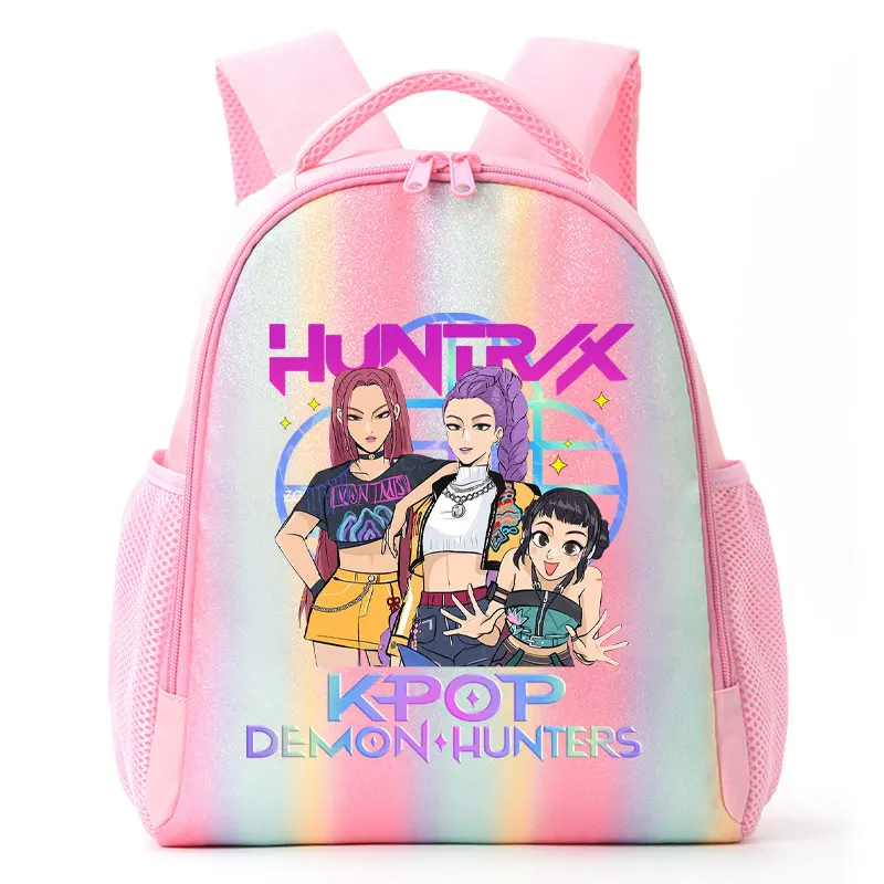 Kawaii KPop Demon Hunters Huntrix Rainbow Backpack