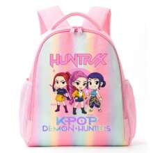 KPop Anime Demon Hunters Kawaii Huntrix Rainbow Backpack KPop Anime Demon Hunters Kawaii Huntrix Rainbow Backpack