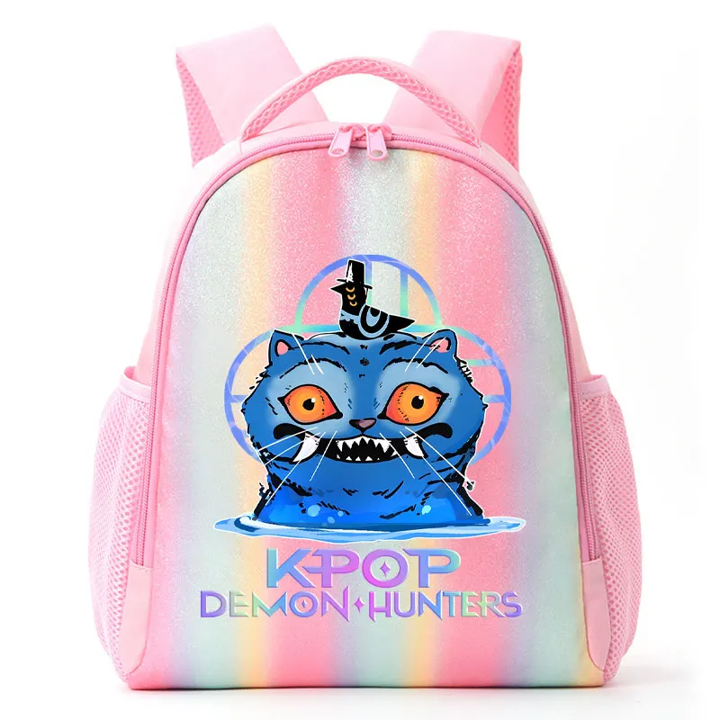 KPop Anime Demon Hunters Kawaii Derpy Tiger And Sussie Rainbow Backpack