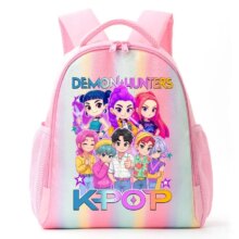 KPop Demon Hunters Kawaii Character Rainbow Backpack KPop Demon Hunters Kawaii Character Rainbow Backpack