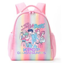 KPop Anime Demon Hunters Saja Boys Kawaii Rainbow Backpack KPop Anime Demon Hunters Saja Boys Kawaii Rainbow Backpack