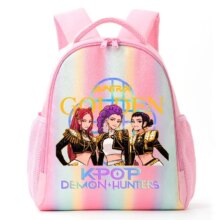 Anime KPop Demon Hunters Kawaii Rainbow Backpack Anime KPop Demon Hunters Kawaii Rainbow Backpack