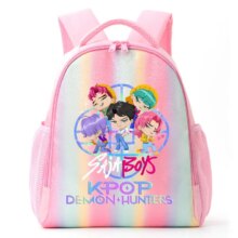 Kawaii KPop Demon Hunters Saja Boys Rainbow Backpack Kawaii KPop Demon Hunters Saja Boys Rainbow Backpack