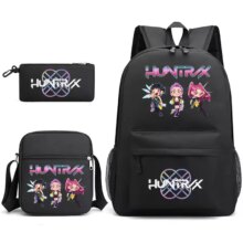 3Pcs/Set Anime Kawaii KPop Demon Hunters Backpack 3Pcs/Set Anime Kawaii KPop Demon Hunters Backpack
