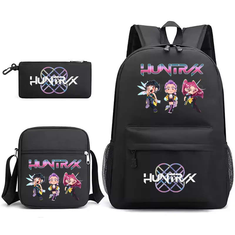 3Pcs/Set Anime Kawaii KPop Demon Hunters Backpack 3Pcs/Set Anime Kawaii KPop Demon Hunters Backpack