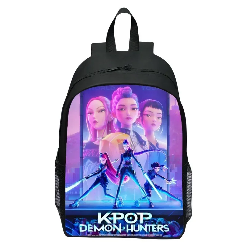 Anime Kawaii Kpop Demon Hunters Character Polyester School Bag