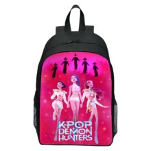 Kawaii Anime Kpop Demon Hunters Character Polyester School Bag Kawaii Anime Kpop Demon Hunters Character Polyester School Bag