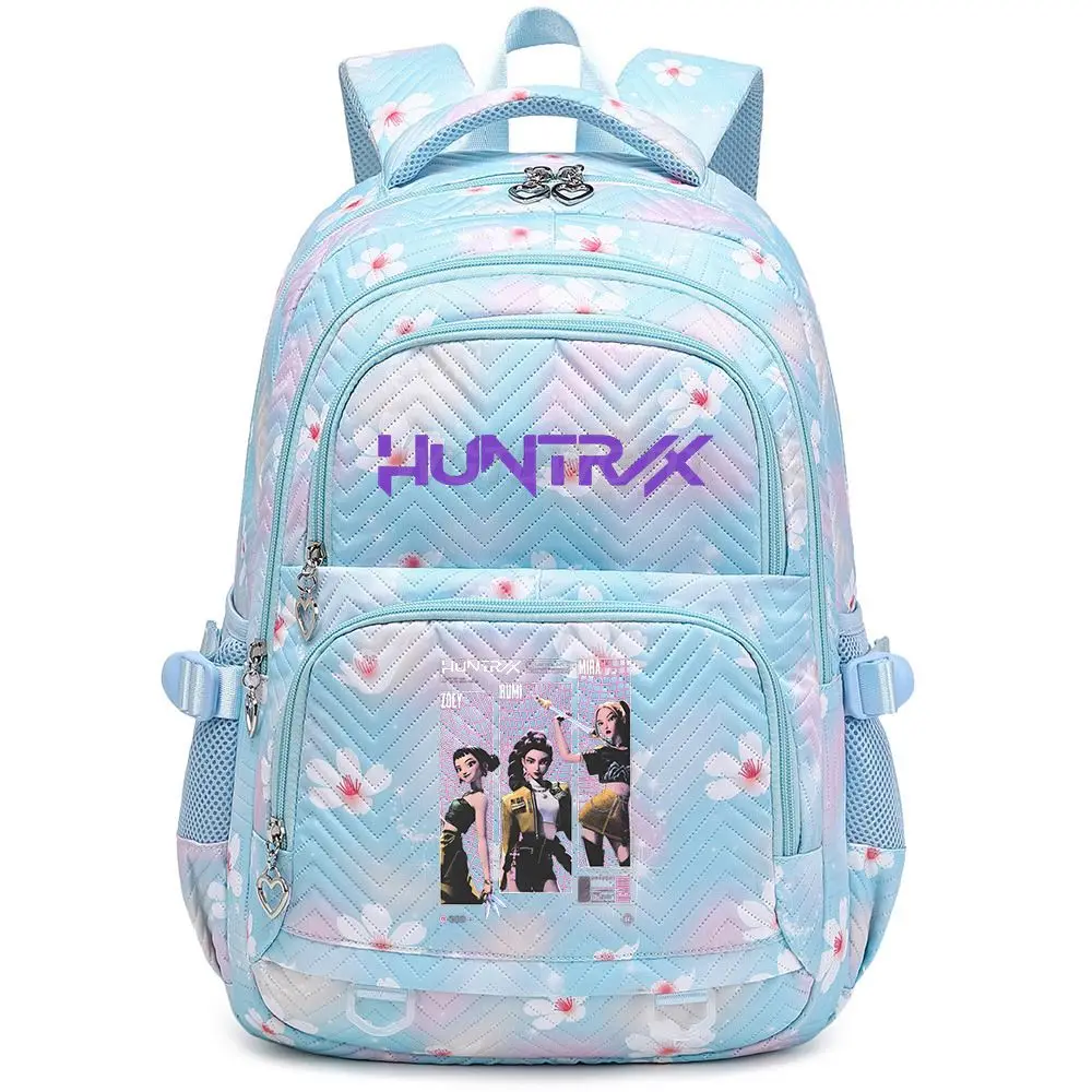 Kawaii KPop Demon Hunters Character Printed Backpack