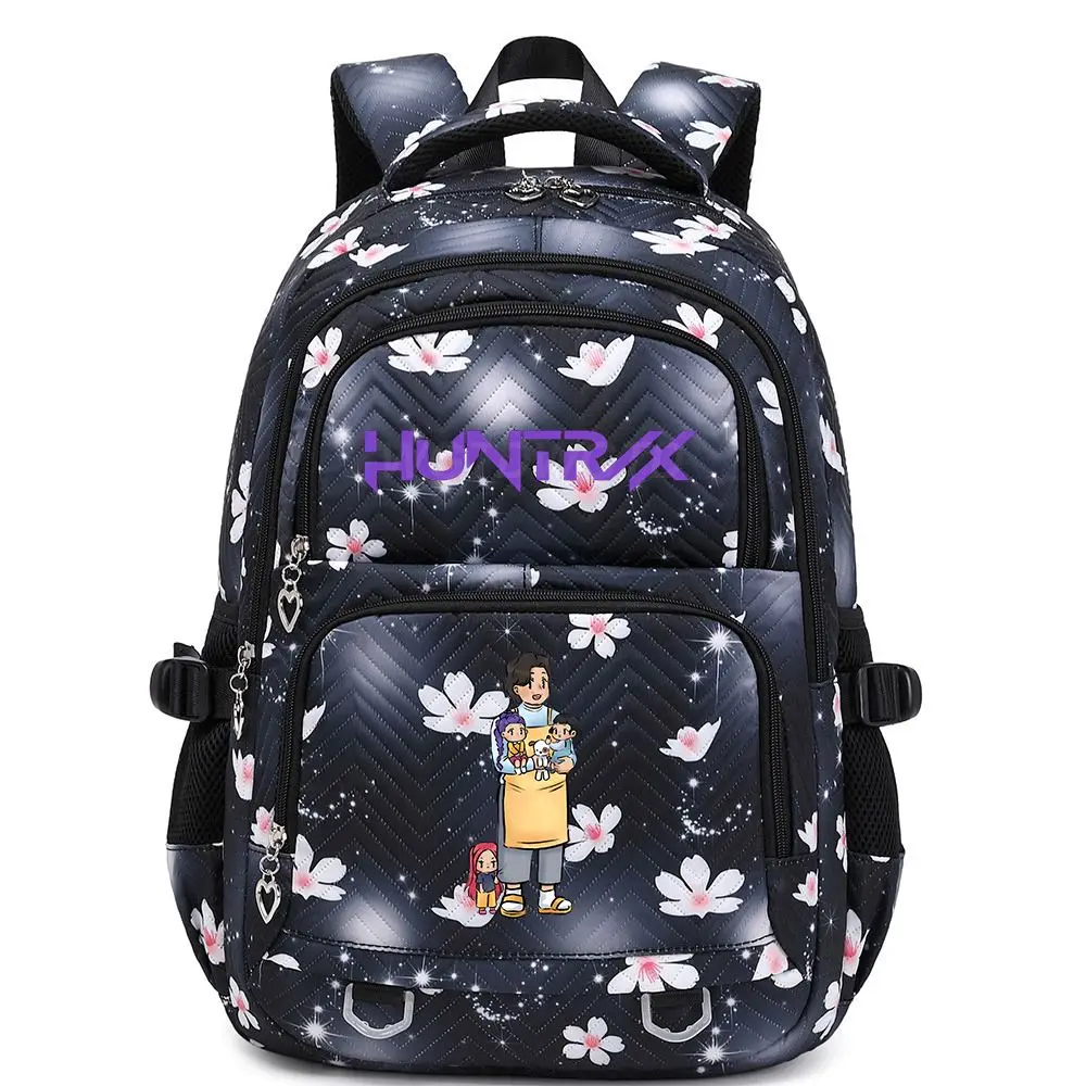 KPop Anime Demon Hunters Kawaii Character Nylon Backpack