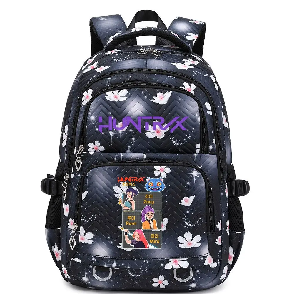 KPop Anime Demon Hunters Character Kawaii Polyester Backpack