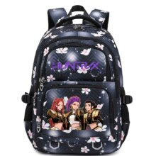 KPop Anime Demon Hunters Kawaii Character Nylon School Bag KPop Anime Demon Hunters Kawaii Character Nylon School Bag