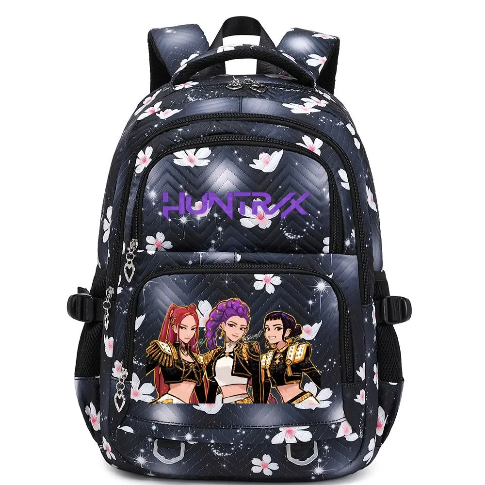KPop Anime Demon Hunters Kawaii Character Nylon School Bag