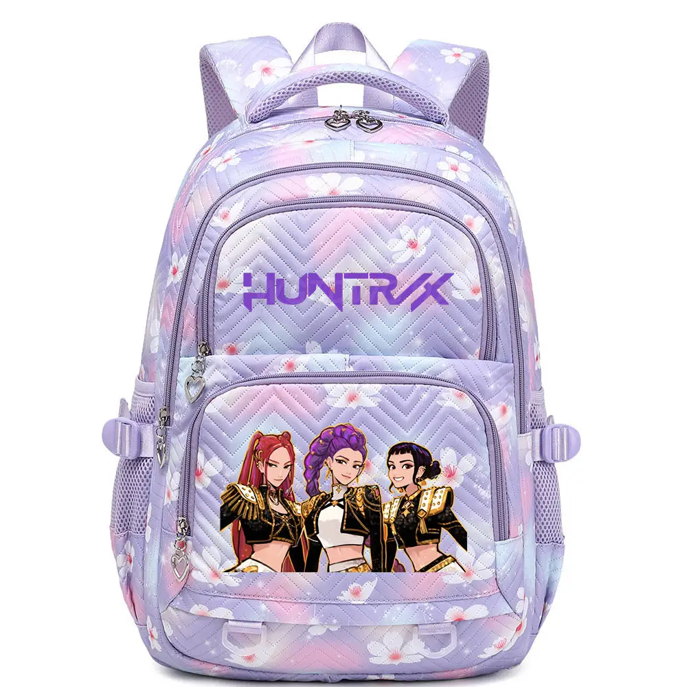 Anime KPop Demon Hunters Character Kawaii Polyester Backpack
