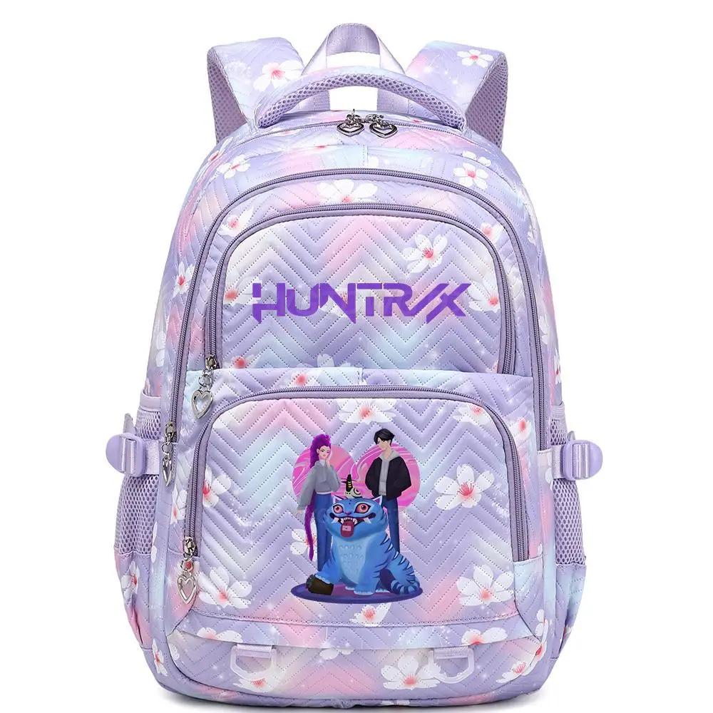 Anime Kawaii KPop Demon Hunters Character Printed Backpack